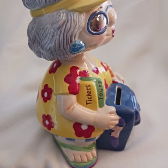 Vintage Excellent Condition Bobble Babes Vacationer Dream Vacation Bank - Picture 5 of 7